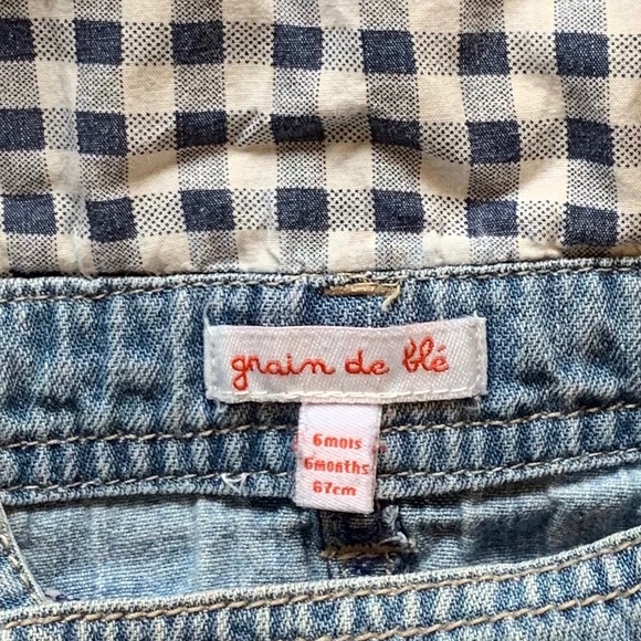 Grain De Ble Distressed Denim Jumper Dress - Picture 6 of 6